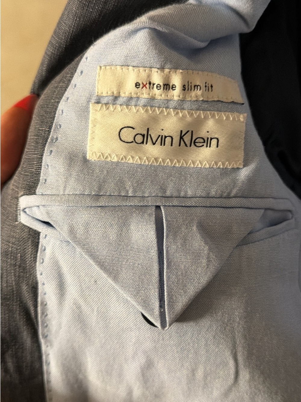 Calvin Klein Slate Gray Two-Button Sport Coat - Picture 2 of 5